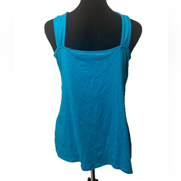 Turquoise Anne Taylor Milk Maid Tank Top - Size L - Picture 3 of 6